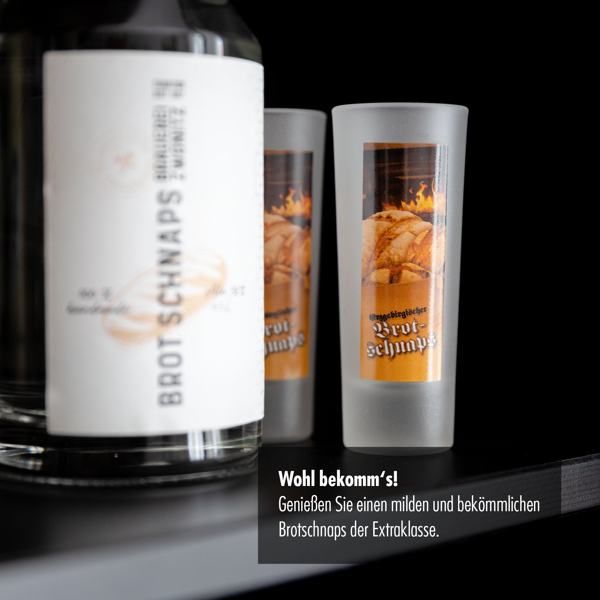 Brotschnaps 0,5l – Spirituose mit besonderem Brot-Aroma - handmade aus dem Erzgebirge