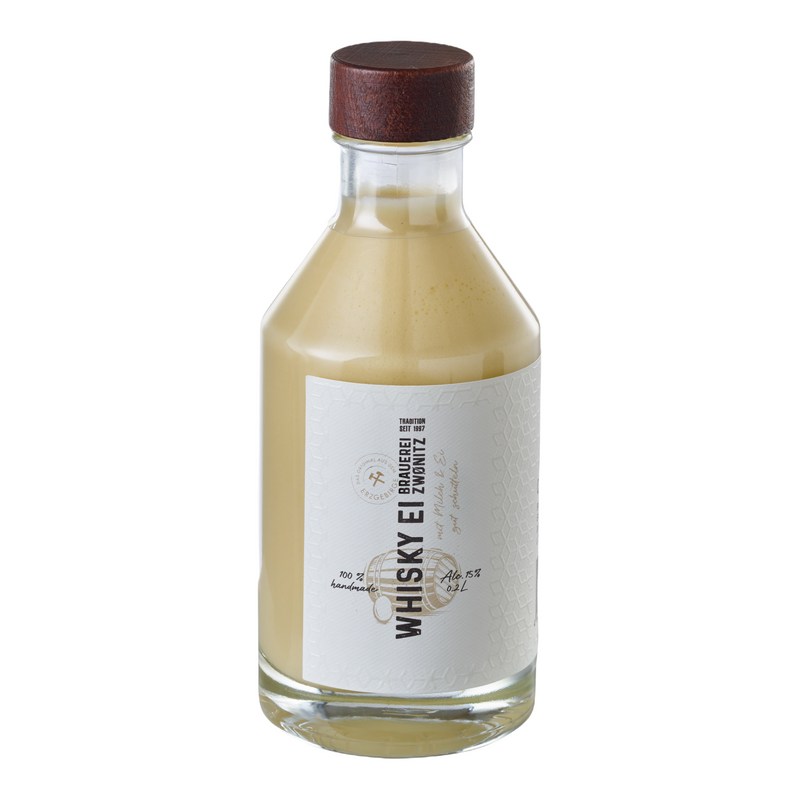 Whisky-Eierlikör 200ml – Cremige Spezialität aus dem Erzgebirge 15 % vol. im Eichenfass gereift