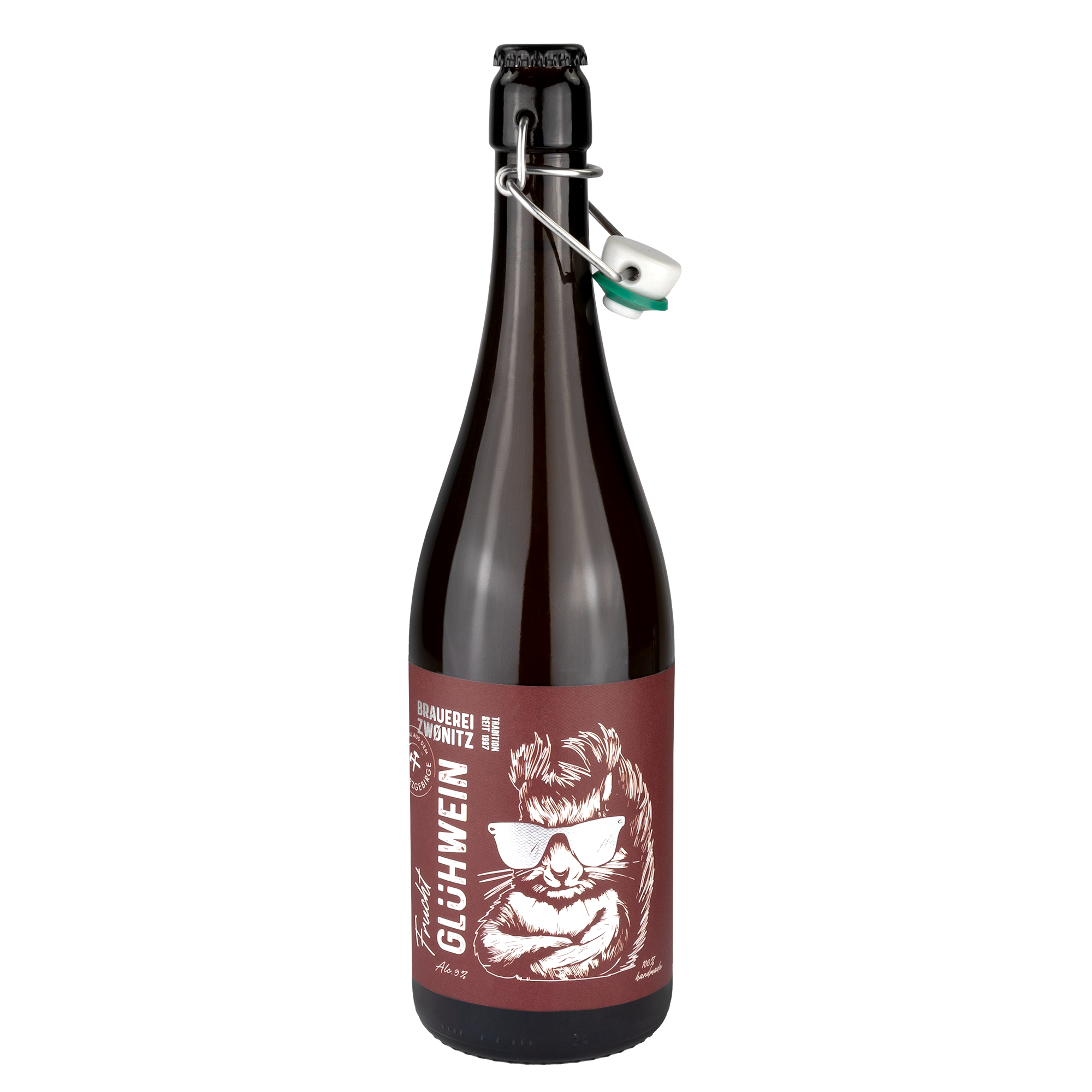 Frucht Glühwein 0,75l – Heidelbeere, Himbeere & Kirsche mit Zimt & Nelken, 9 % vol. - fruchtig-würziger Genuss aus dem Erzgebirge