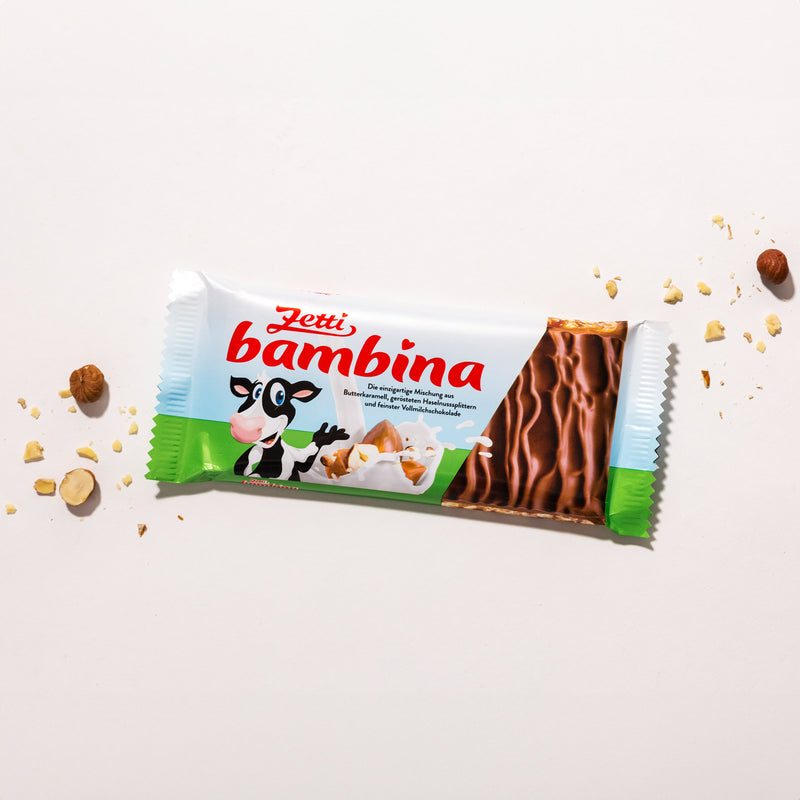 Zetti Bambina - Milchkaramel Haselnuss-Splitter Vollmilchschokolade 100g