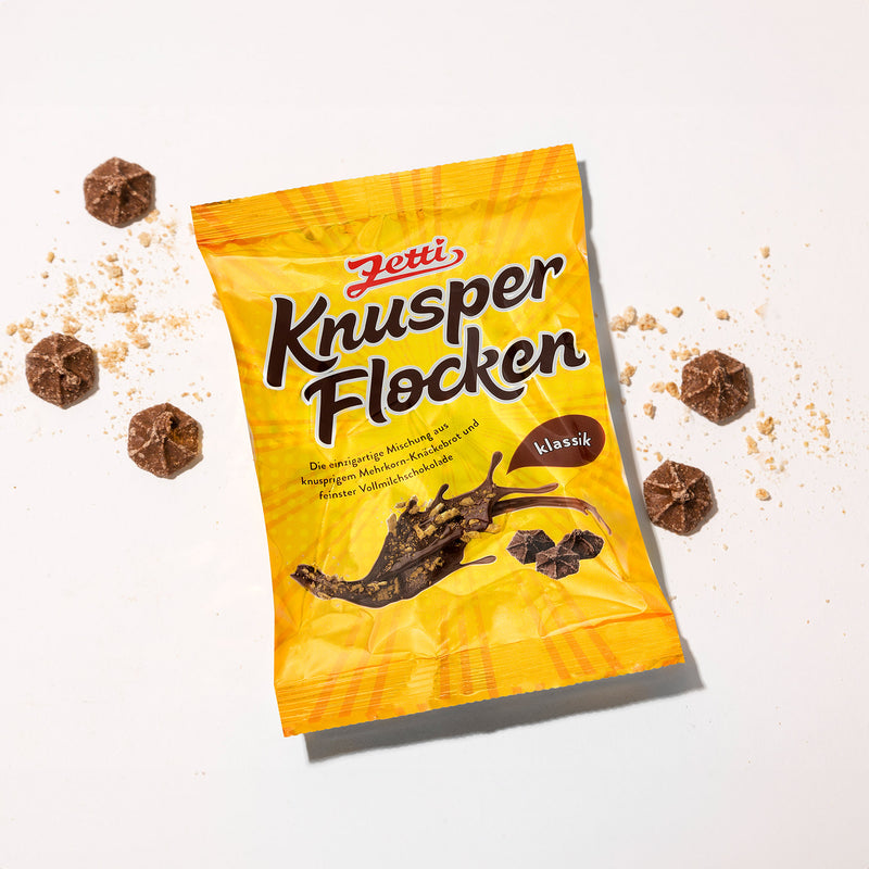Zetti Knusperflocken - Vollmilchschokolade mit Knäckebrot 130g