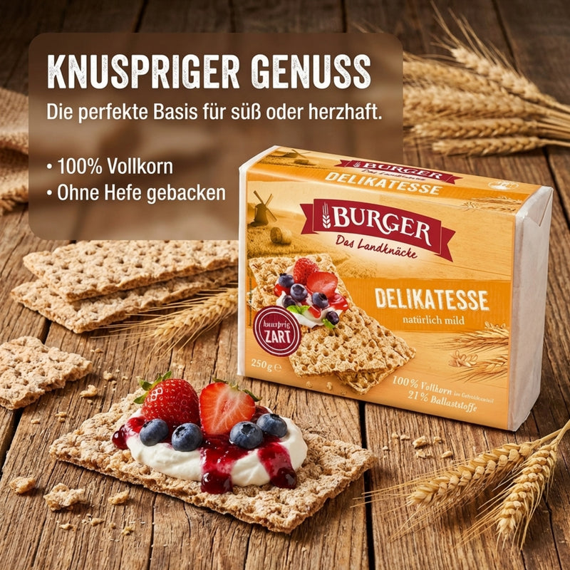 Burger Knäckebrot Delikatesse, 250g