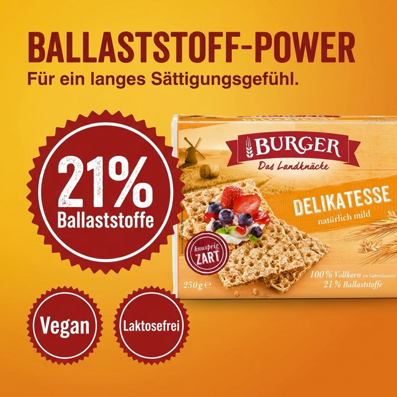 Burger Knäckebrot Delikatesse, 250g