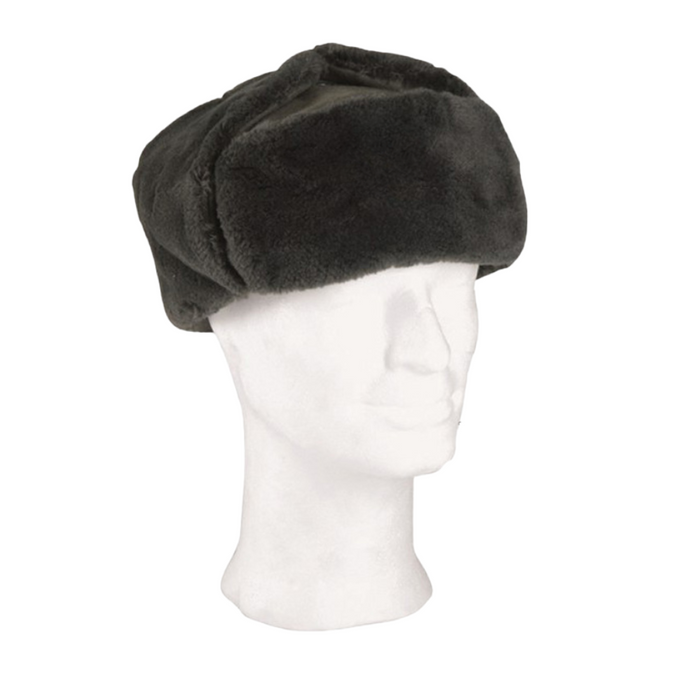 Warme NVA Wintermütze Soldat Heer Schapka - Einheitsgröße - aus kuschelweichem Kunstpelz