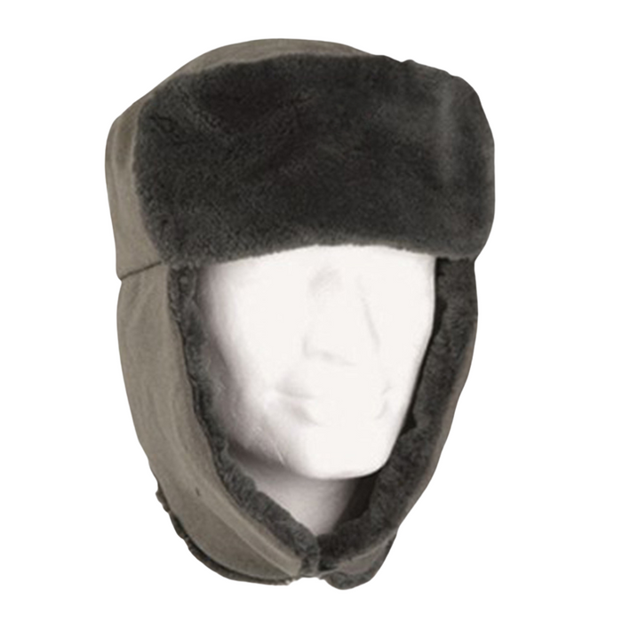 Warme NVA Wintermütze Soldat Heer Schapka - Einheitsgröße - aus kuschelweichem Kunstpelz
