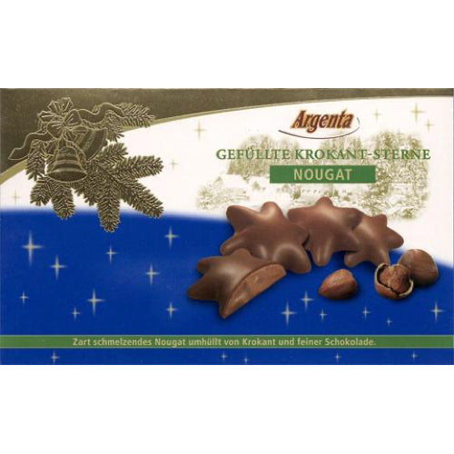 gefüllte Krokant-Sterne - Nougat (Argenta)