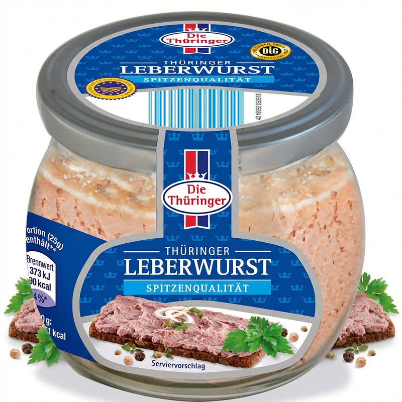 Thüringer Leberwurst 130g mit traditionellen Gewürzen