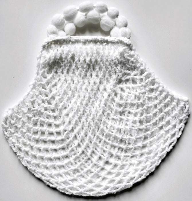 Mininetz Dederon weiss - DDR Einkaufsbeutel.