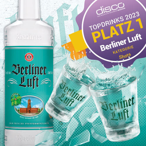 SCHILKIN Berliner Luft Pfefferminz Likör 0,7 L 18% vol. – Klarer & frischer Minzgenuss mit Kultfaktor aus Berlin