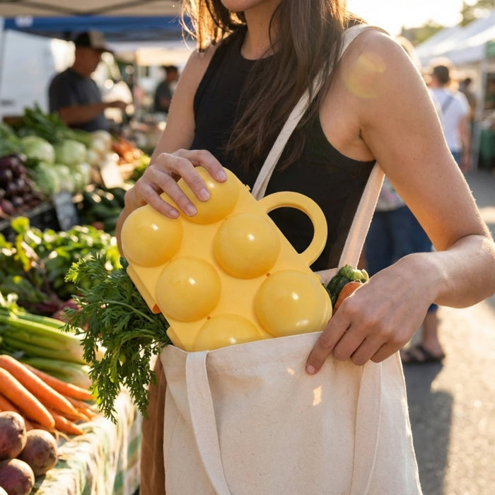 Eierträger 6er in Gelb