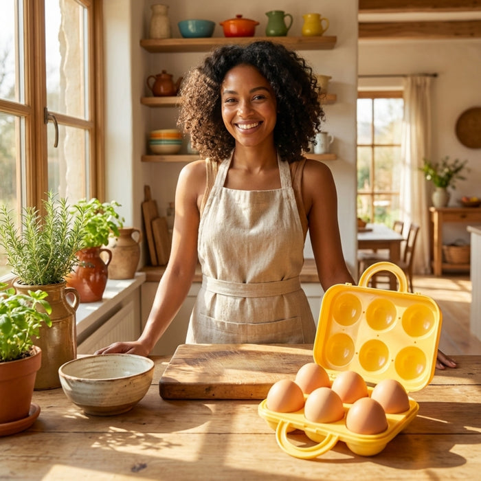 Eierträger 6er in Gelb