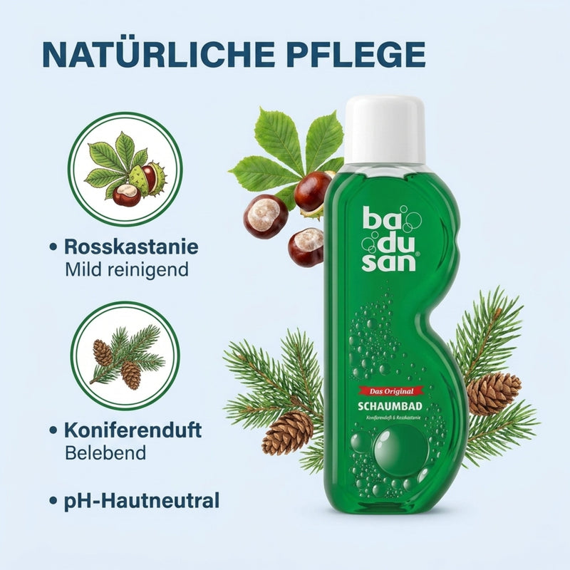Badusan Duftschaumbad Rosskastanien-Duft 750ml