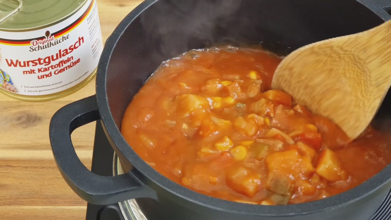 Original Schulküche Wurstgulasch mit Kartoffeln