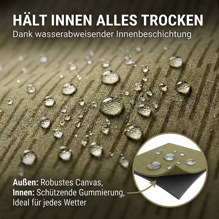 NVA Tragetasche - Sturmgepäck - Feldrucksack mit Tragegeschirr - Maße: ca. 30 x 30 x 14 cm