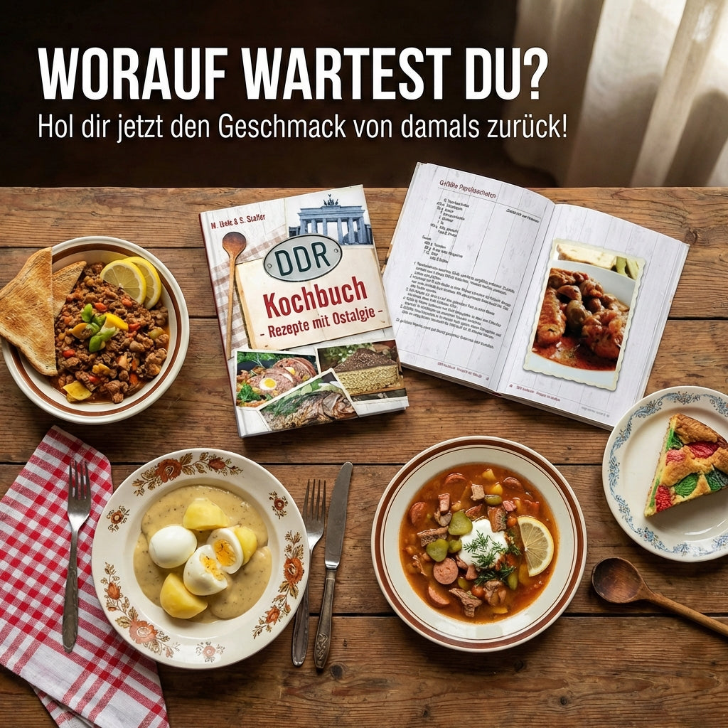 DDR Kochbuch - Rezepte mit Ostalgie - 114 Seiten