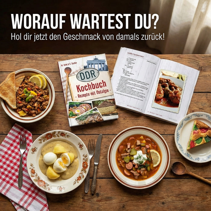 DDR Kochbuch - Rezepte mit Ostalgie - 114 Seiten