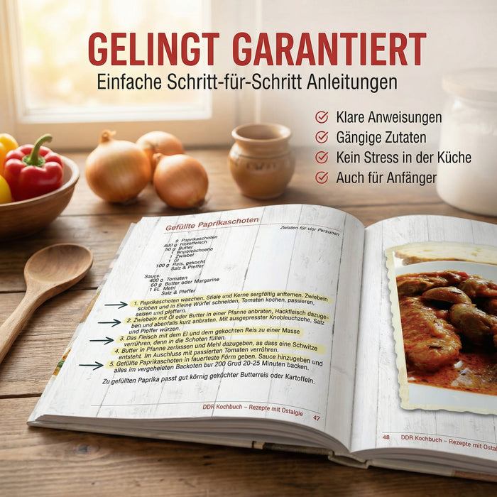 DDR Kochbuch - Rezepte mit Ostalgie - 114 Seiten