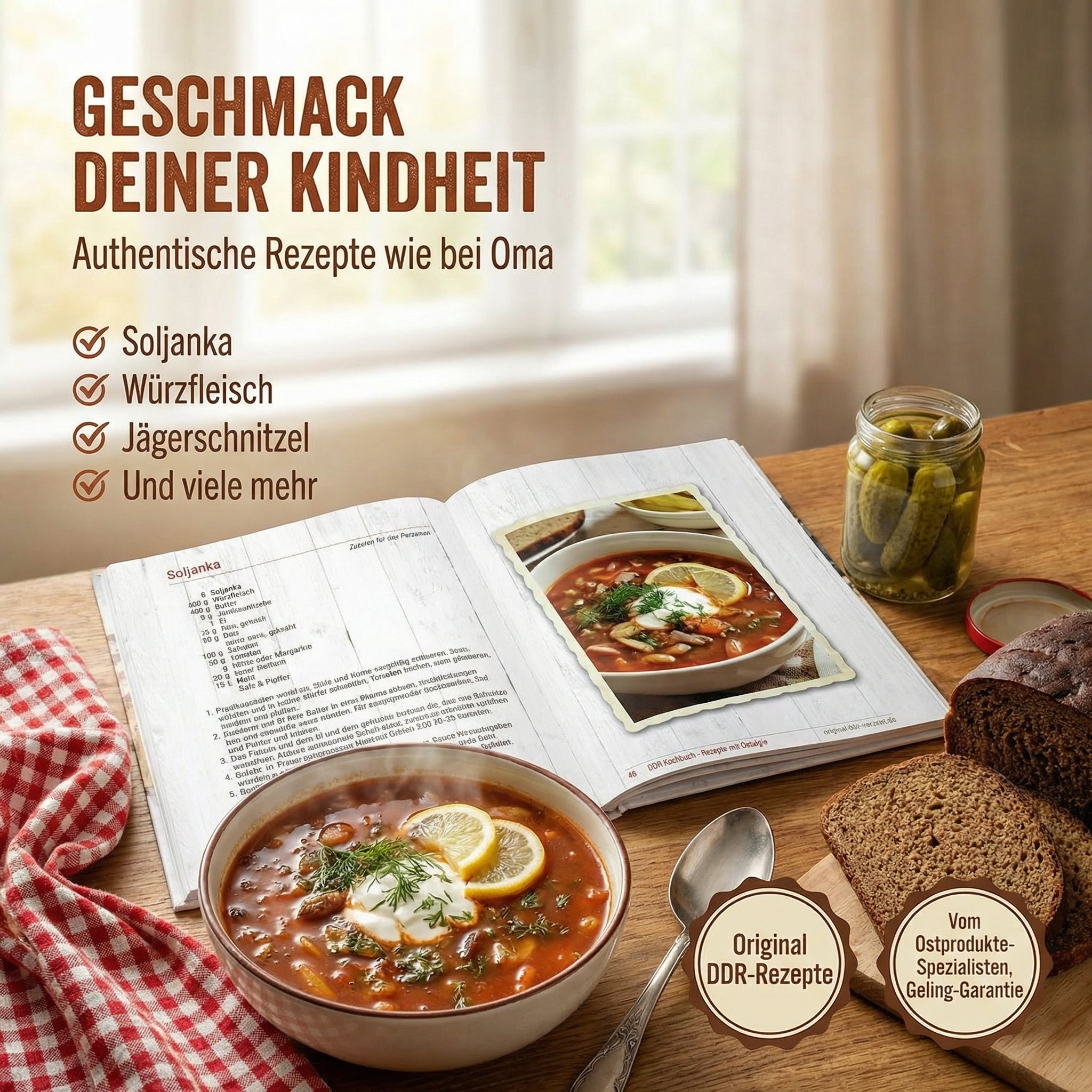 DDR Kochbuch - Rezepte mit Ostalgie - 114 Seiten