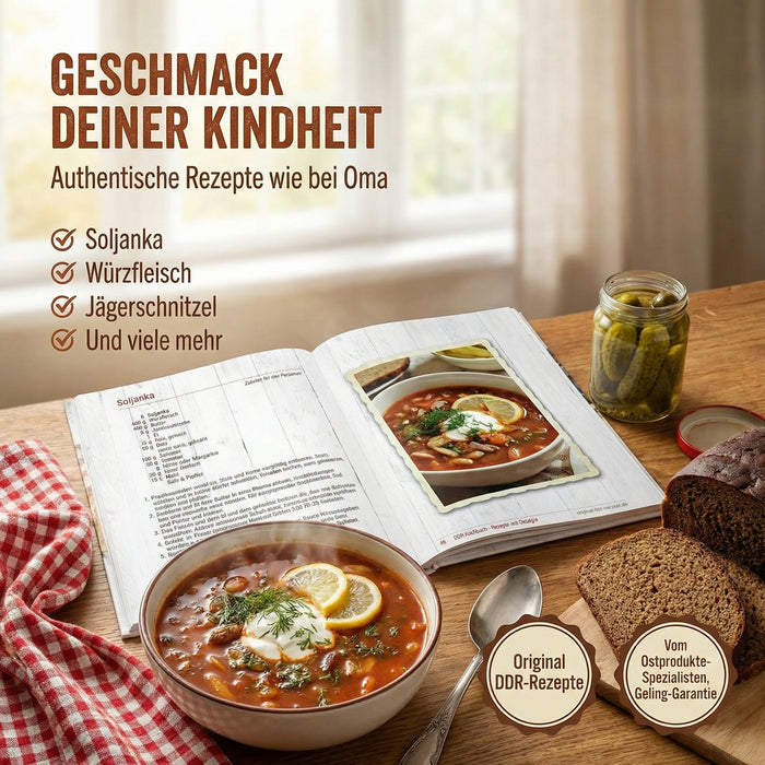 DDR Kochbuch - Rezepte mit Ostalgie - 114 Seiten
