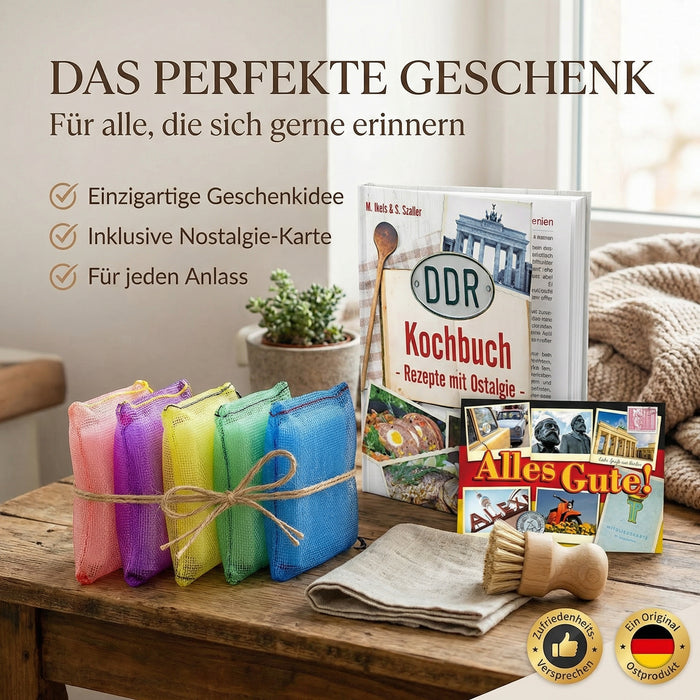 5 Seifenbeutel rot lila gelb grün blau aus Perligran 13x9 cm groß - Mehrfachpack Badeperli