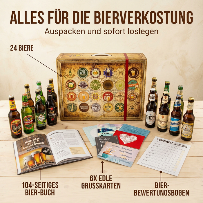 24x Beste Biere Welt & Deutschland Bierbox