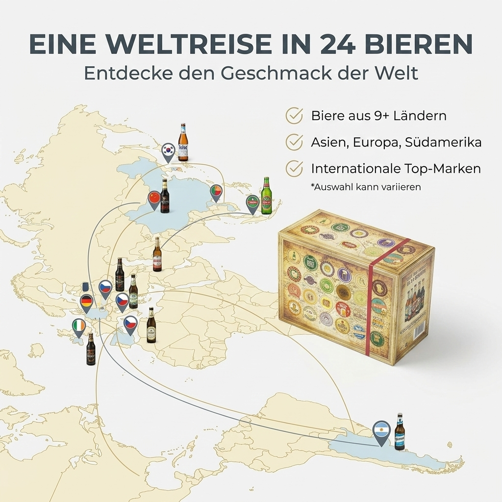 24x Beste Biere Welt & Deutschland Bierbox