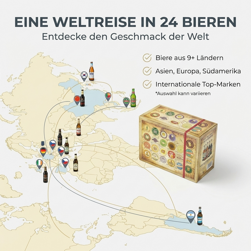 24x Beste Biere Welt & Deutschland Bierbox