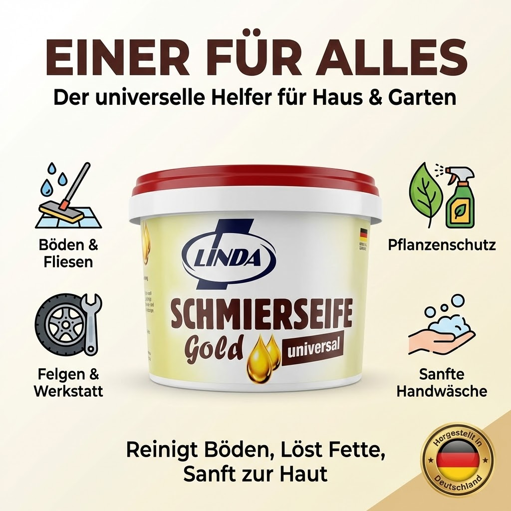 Linda Schmierseife Gold - ohne Farb-, Duft- und Konservierungsstoffe 500ml