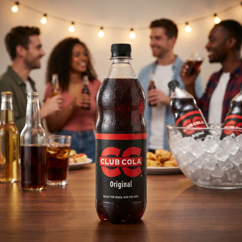 Club Cola 1L - Inkl. Pfand - Cola-Geschmack mit leichter Koffein-Note - der Klassiker mit Kultstatus