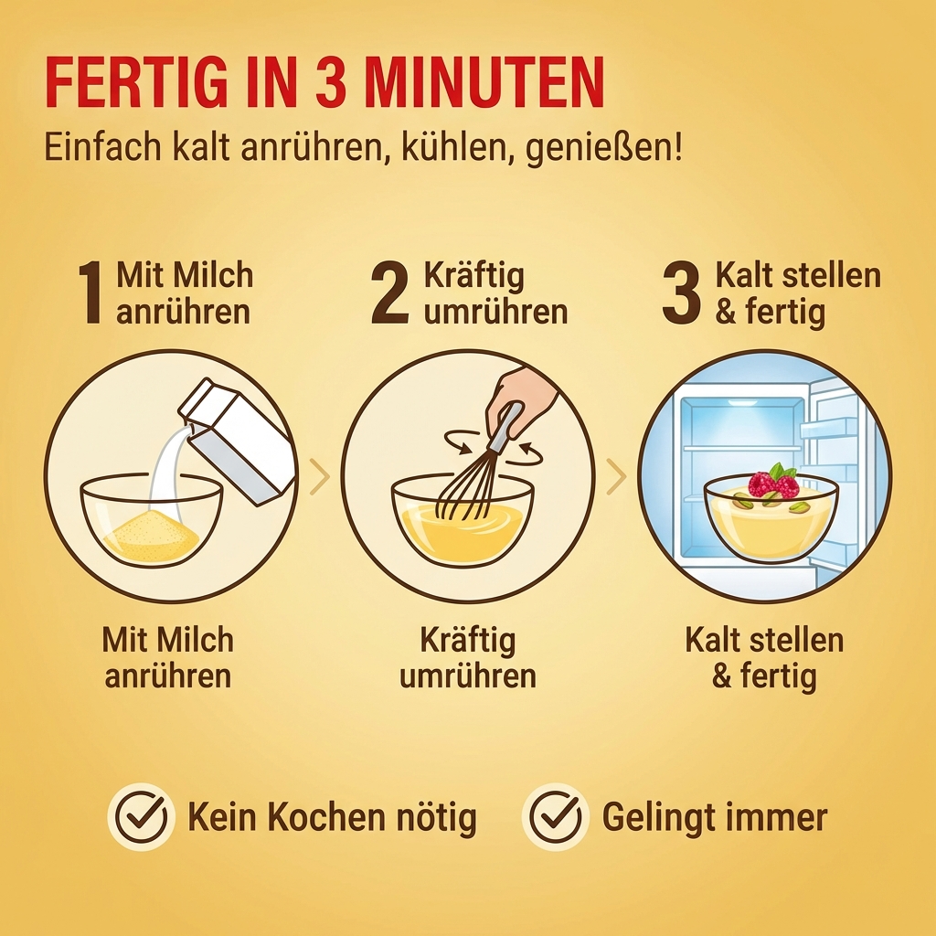 Rotplombe Sofix Cremespeise Pudding Vanille - nur in kalte Milch einrühren > fertig!