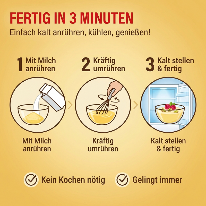 Rotplombe Sofix Cremespeise Pudding Vanille - nur in kalte Milch einrühren > fertig!