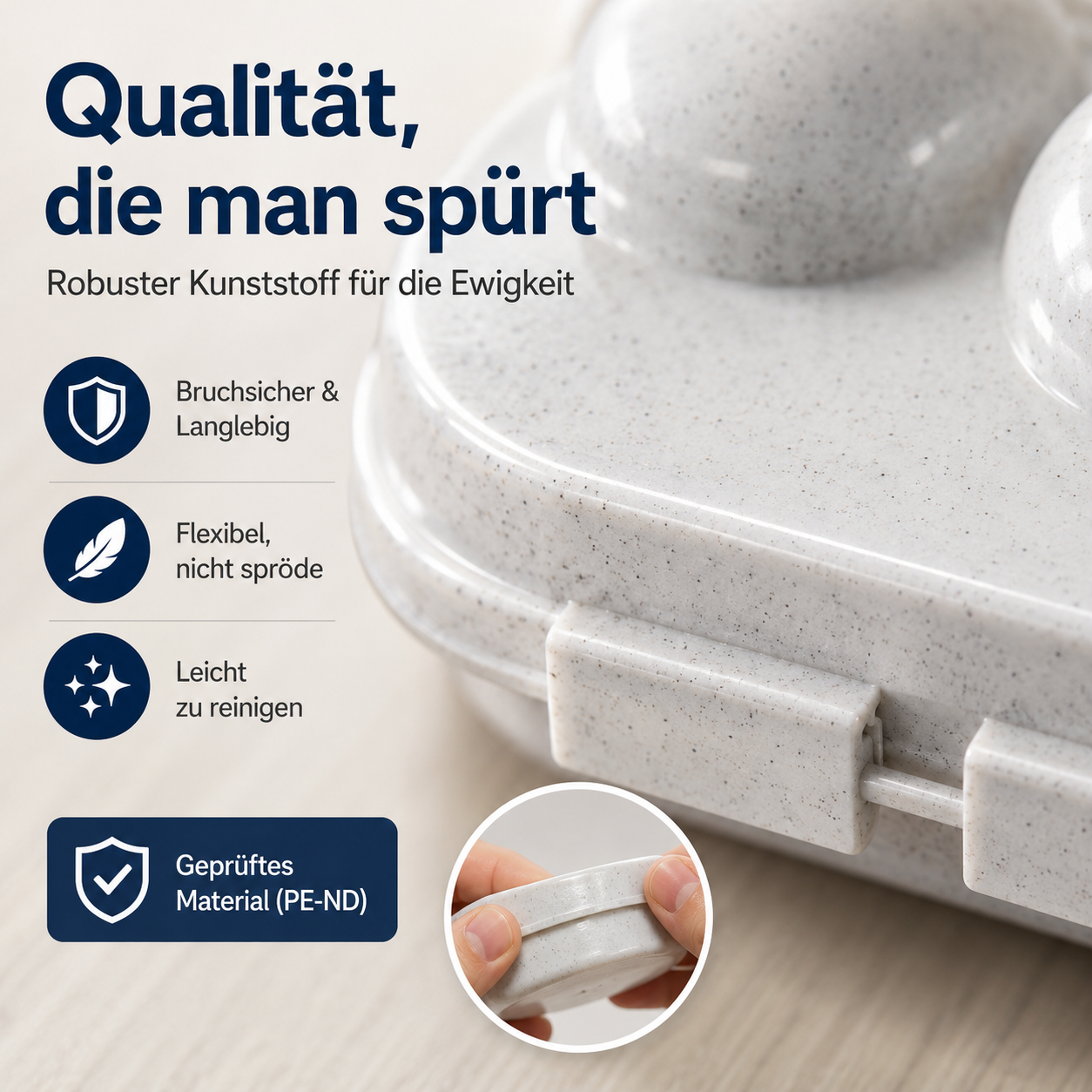 Eierträger 6er in Weiß