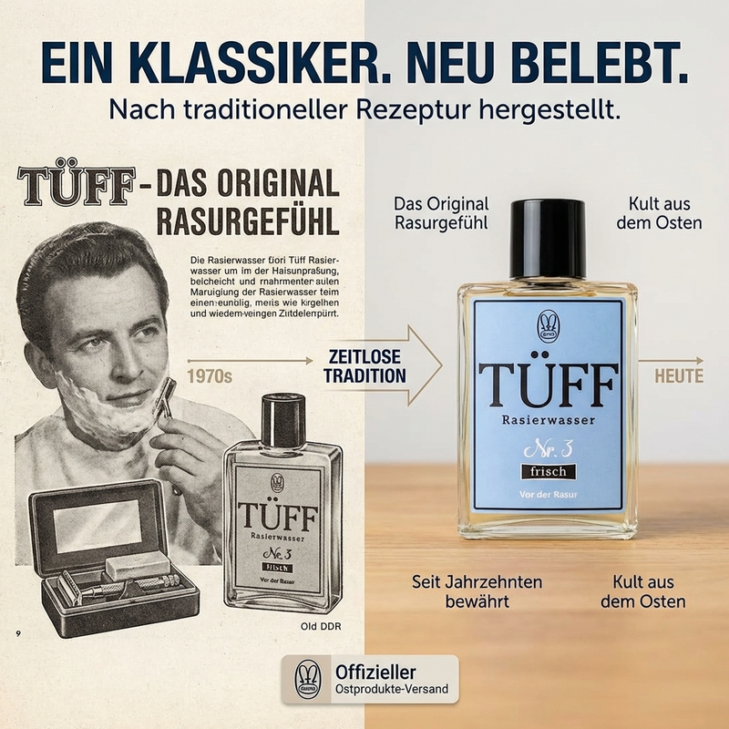 Tüff Nr. 3 - Rasierwasser vor der Rasur