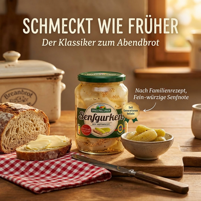 Senfgurken aus dem Spreewald 420g