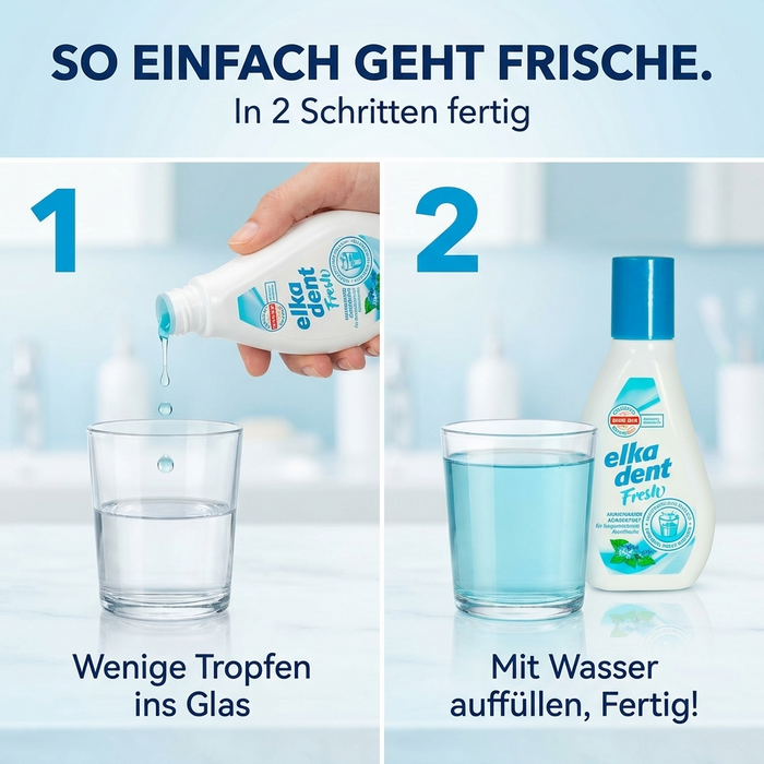 Elkadent Mundwasser - Fresh, 125 ml