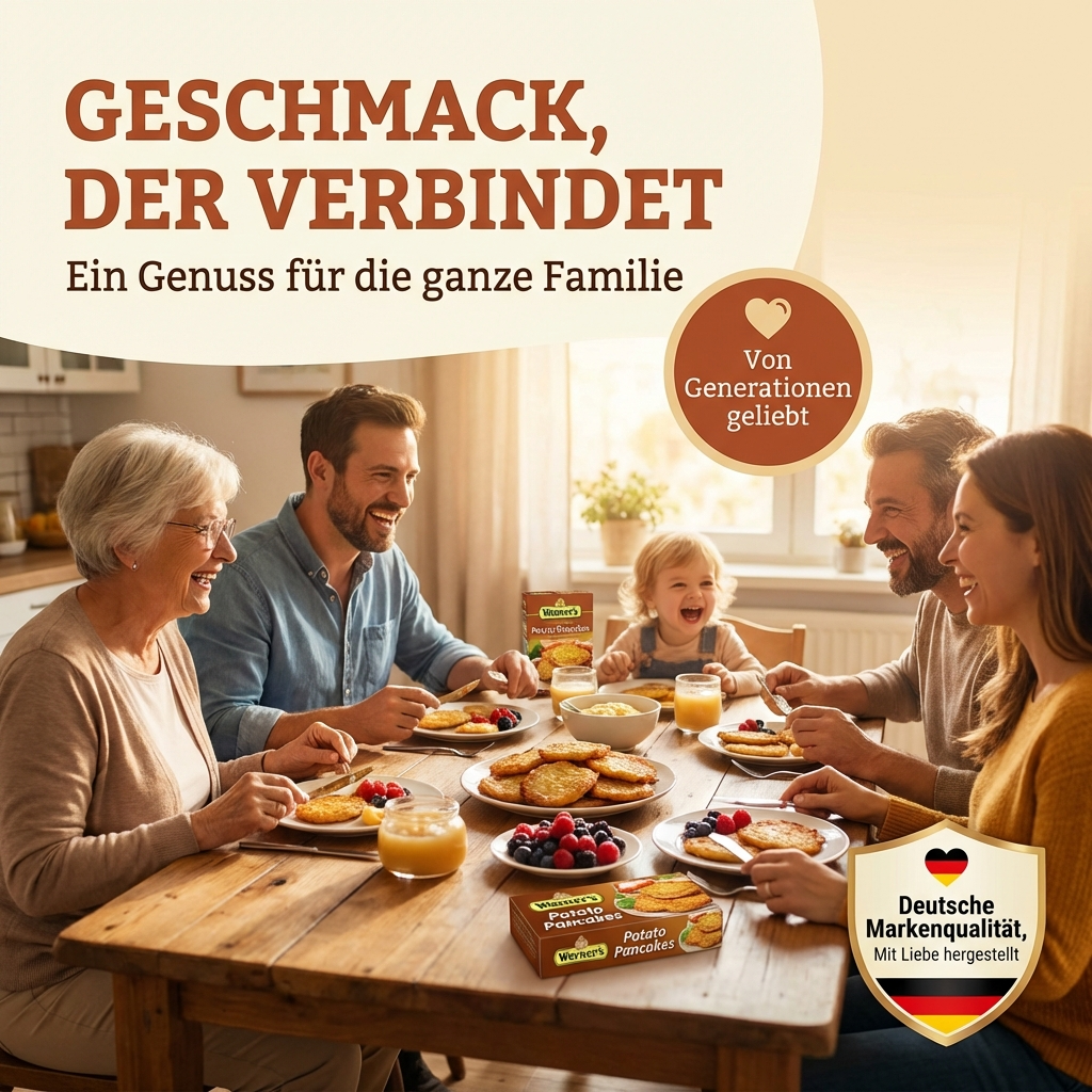 Werner's Kartoffelpuffer 12 Stk. - natürliche Zutaten - anrühen-ziehen lassen-ausbacken 120g