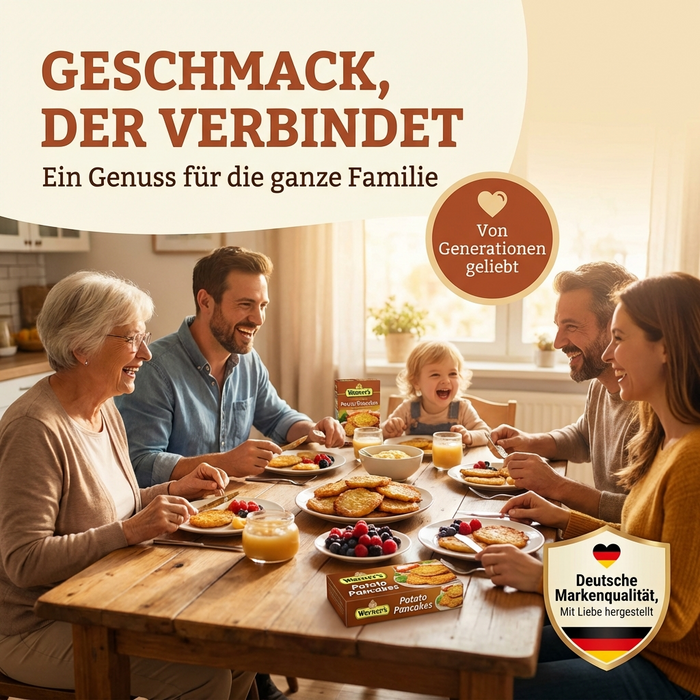 Werner's Kartoffelpuffer 12 Stk. - natürliche Zutaten - anrühen-ziehen lassen-ausbacken 120g