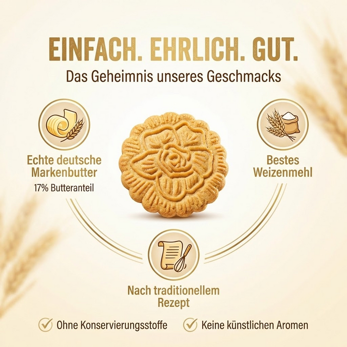 Wikana Butterkeks 125g – Knuspriger Genuss mit feiner Butternote