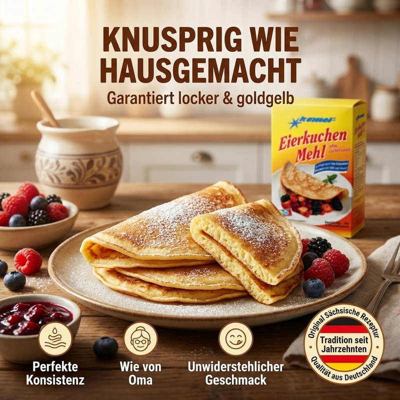 Komet Eierkuchenmehl ohne Zuckerzusatz