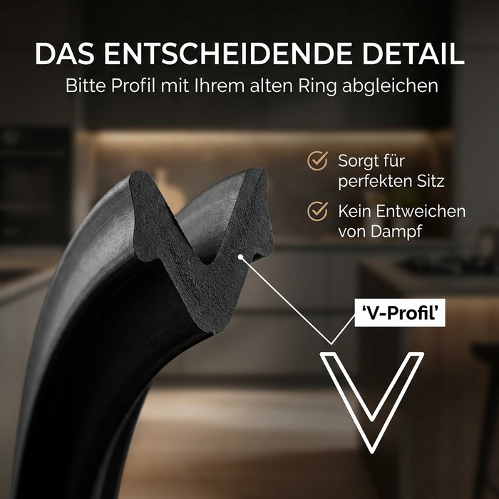 Dichtring SKT 68 mit V-Profil für Schnellkochtopf Foron Ø 22 cm
