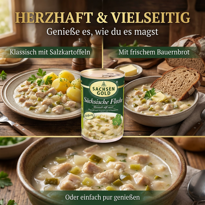 Sachsen Gold - Sächsische Flecke - klassisch süß-sauer - sofort tafelfertig - 400g