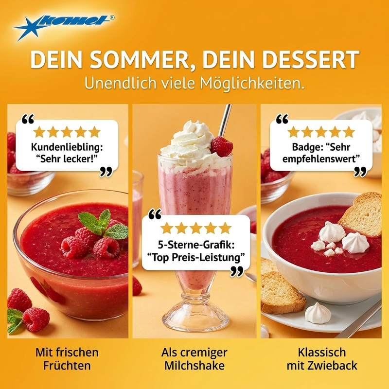Komet Kaltschale Himbeere