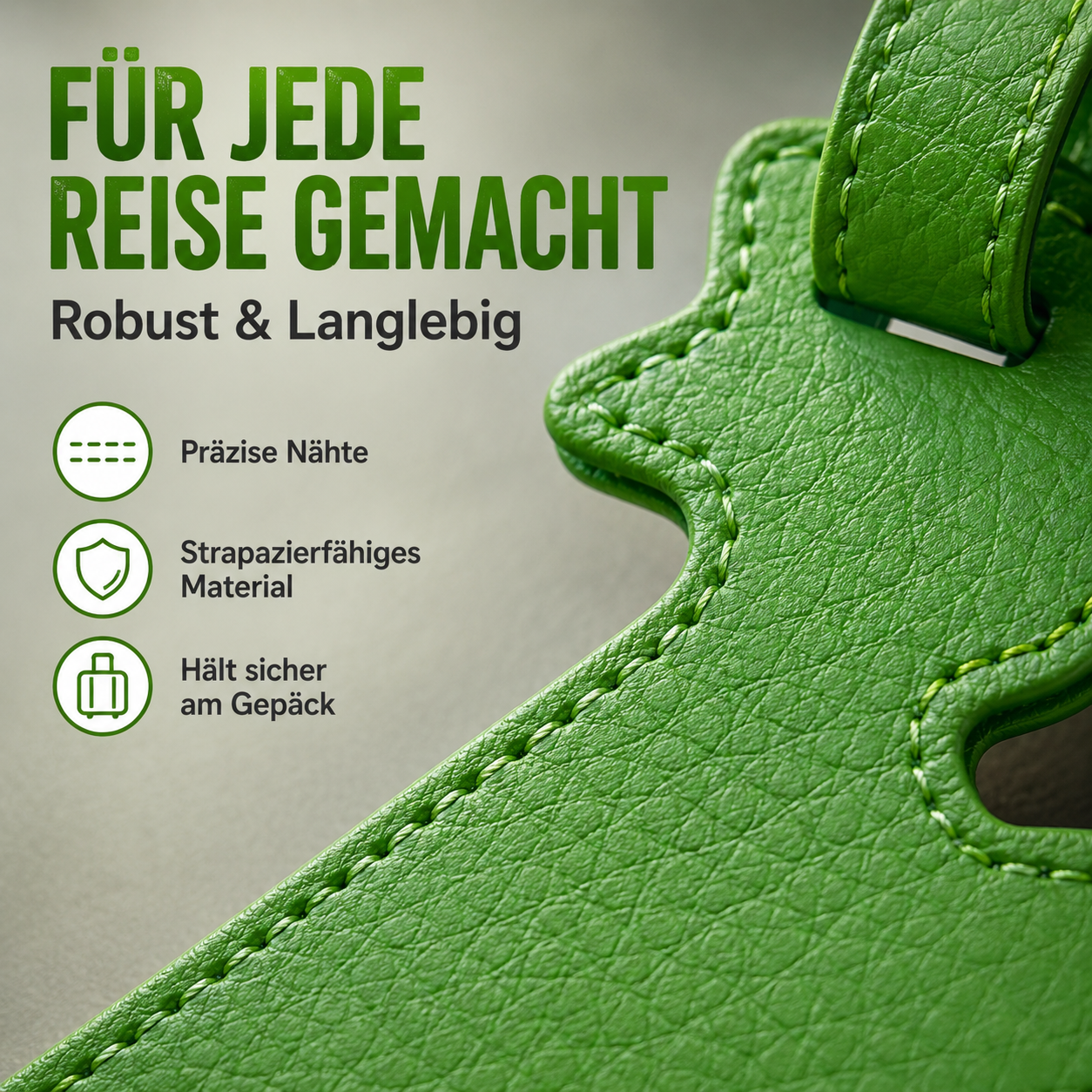 Kofferanhänger grün Geher Ampelmännchen