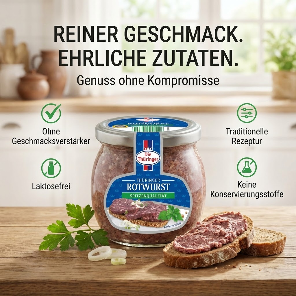 Die Thüringer Rotwurst im Glas 130g