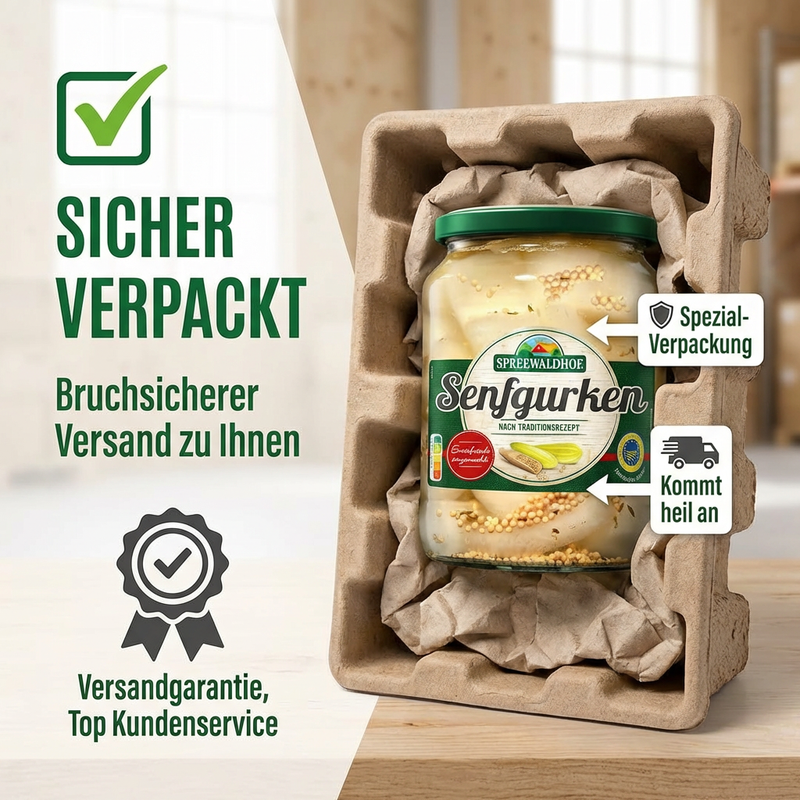 Senfgurken aus dem Spreewald 420g