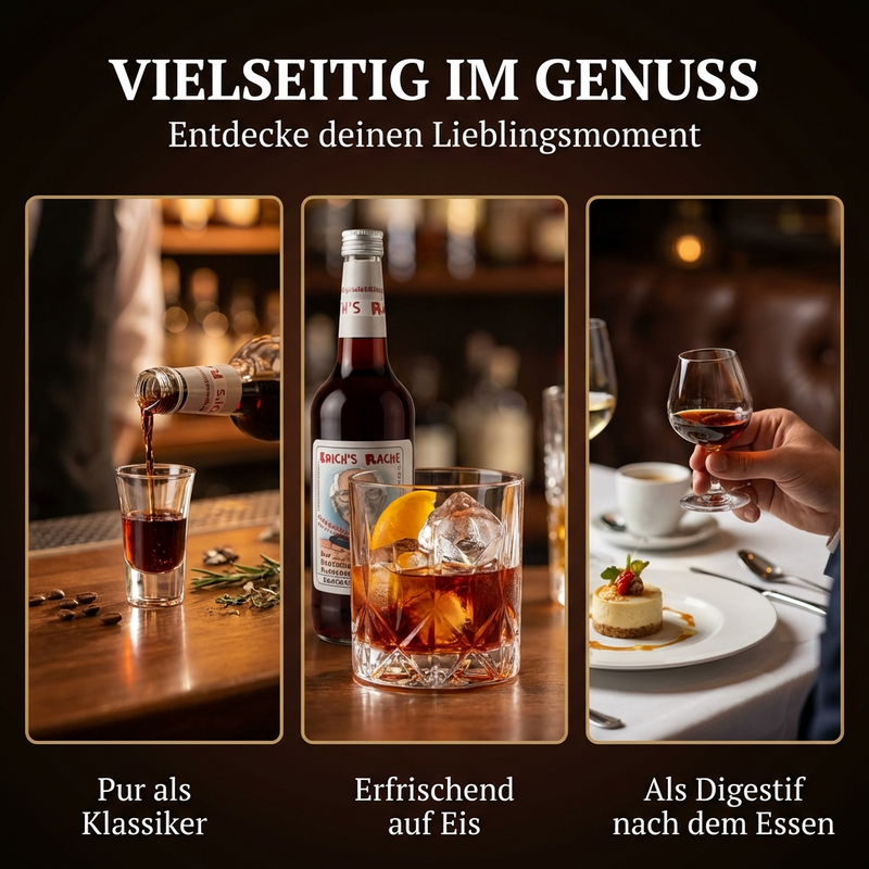 Halbbitter Erichs Rache 0,7l - Kräuterlikör aus 56 Kräutern 30% vol.