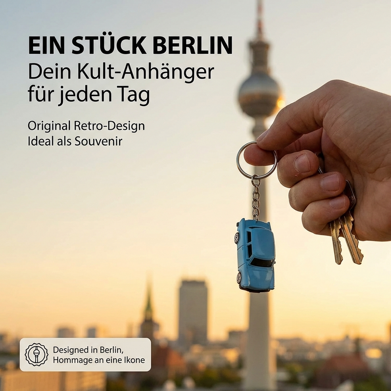 Witziger Trabant-Schlüsselanhänger für die Tasche