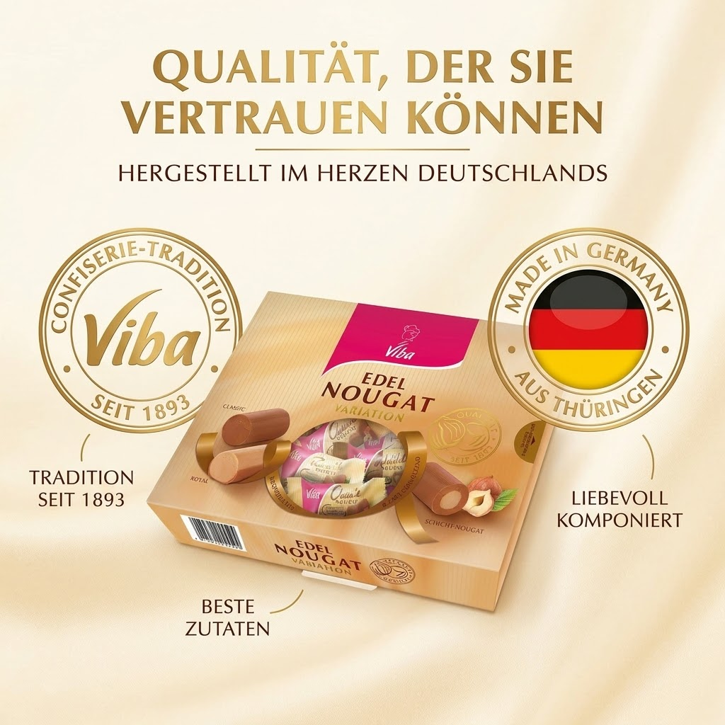 Viba Edel Nougat Variation Selection 130g