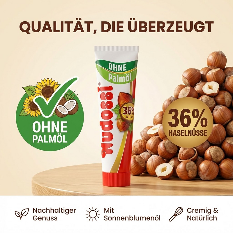 Nuss- Nougat Creme  Tube 185g (Nudossi)