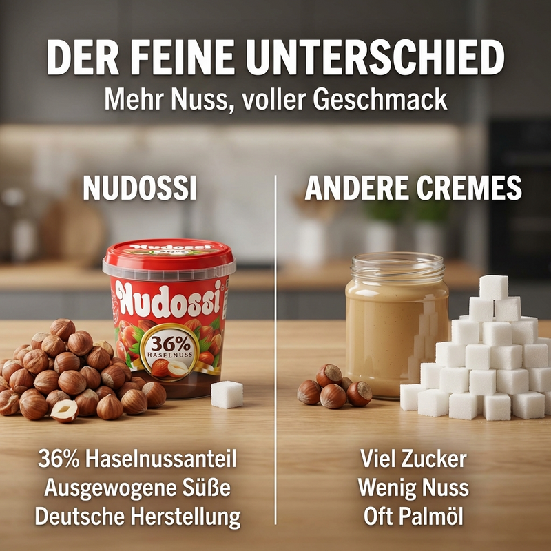 Nudossi - Nuß Nougat Creme, 200g - 36% Haselnüsse